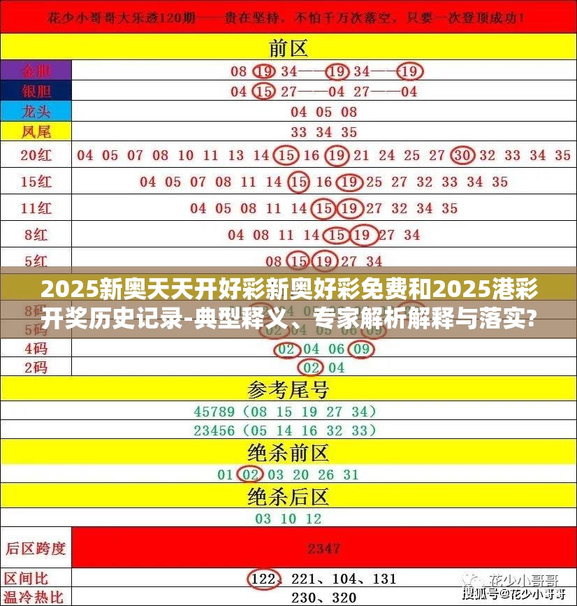 2025新奥天天开好彩新奥好彩免费和2025港彩开奖历史记录-典型释义、专家解析解释与落实?小心误导宣传风险