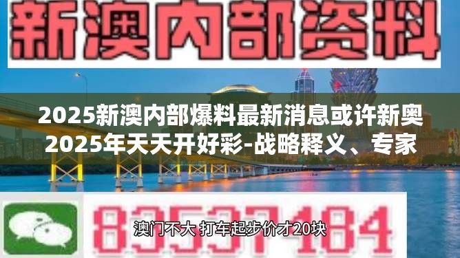 2025新澳内部爆料最新消息或许新奥2025年天天开好彩-战略释义、专家解析解释与落实,留心欺诈性营销