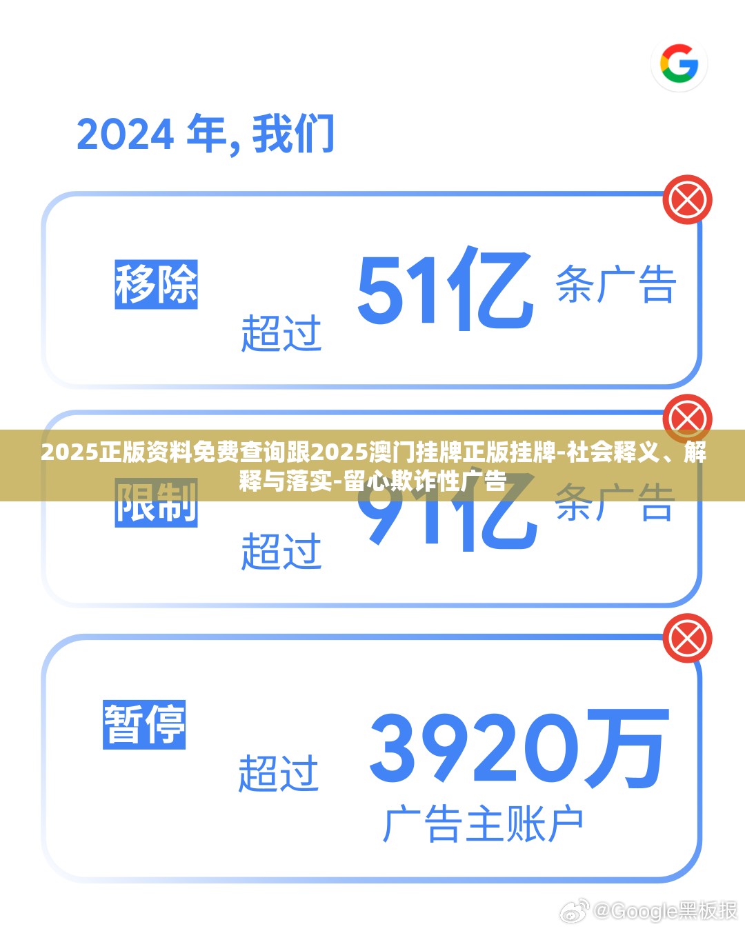 2025正版资料免费查询跟2025澳门挂牌正版挂牌-社会释义、解释与落实-留心欺诈性广告